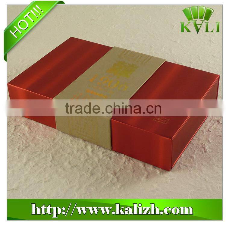 empty tea packaging box made in china