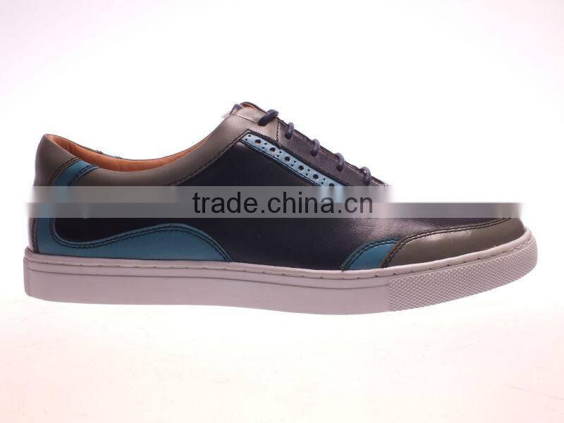 Most durable fashion men sneaker with lace in guangzhou factory