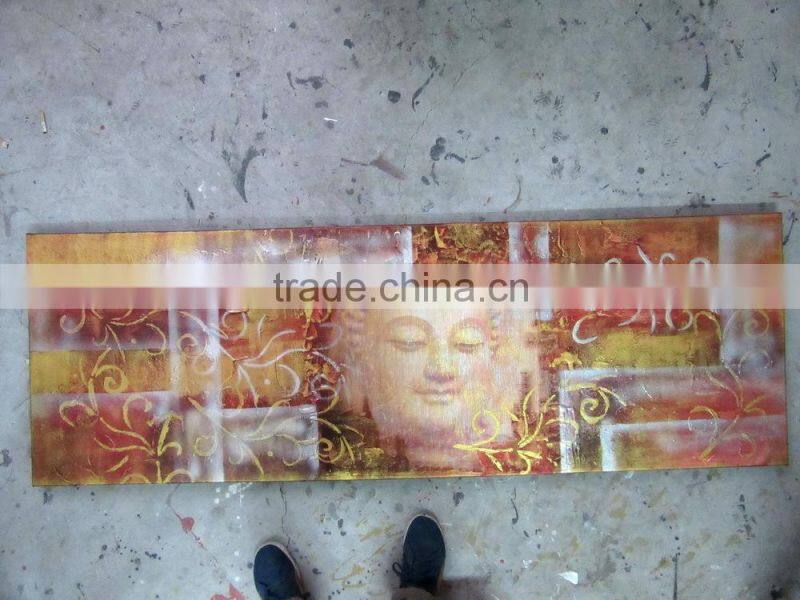 Modern Group Buddha Painting on Canvas