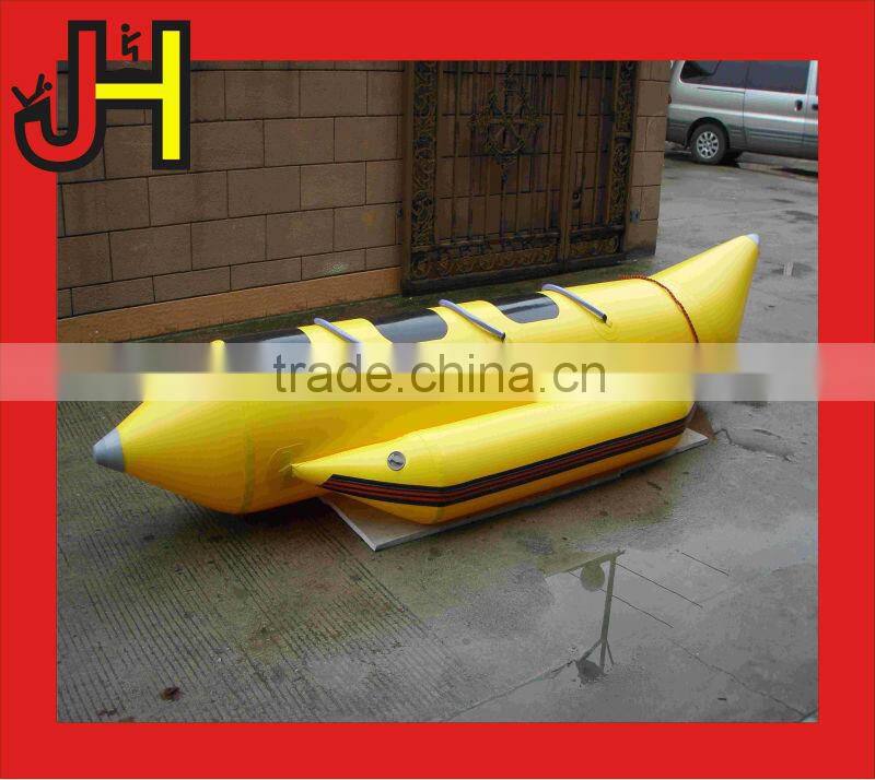 2016 Alibaba Suppliers Excellent Material Double Tubes Inflatable Water Banana Boat For Sale