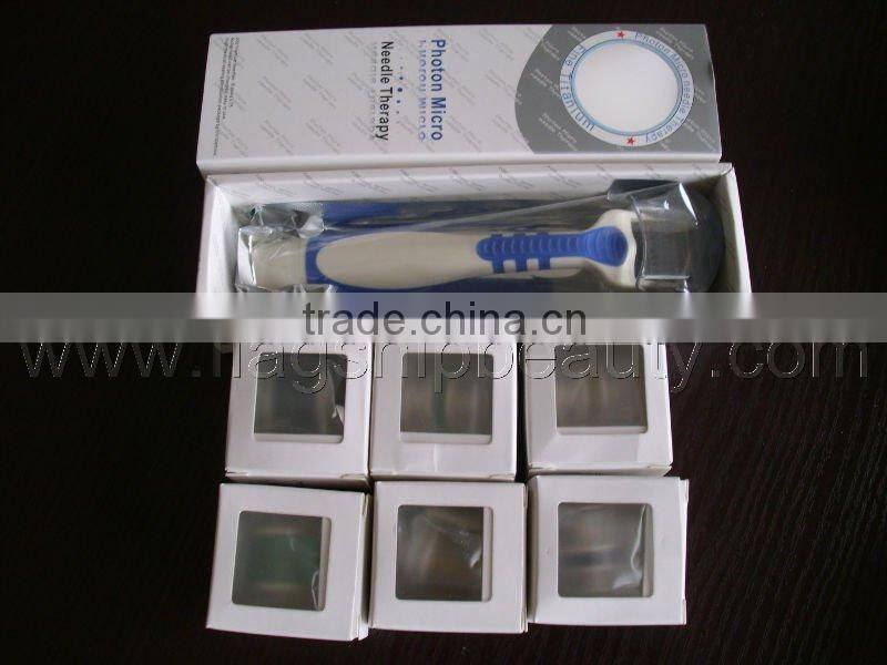 4 bio lights skin photon derma roller led light dermaroller