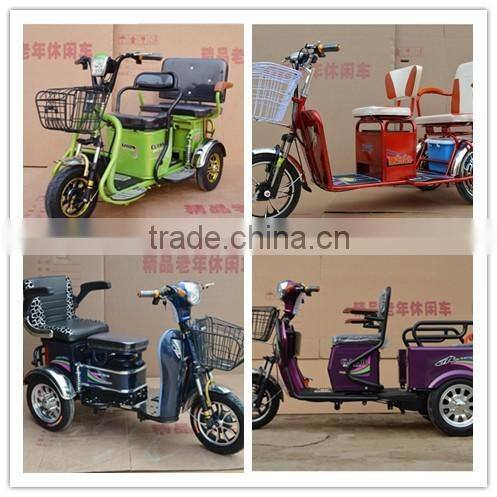 Adult 3 Fat Wheel Electric Bicycle/Trike With Lithium Battery Inside