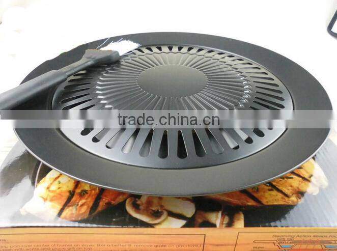 Circular Grilling Surface Stovetops Double-Layered Nonstick Surface Electric Gas and Propane Stoves or Outdoor BBQ