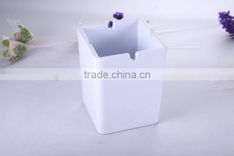 beautiful melamine flower pot with reationary decal, led flower pot