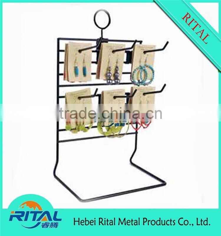 Rotating Metal Wire Gift Card Display Stand for Promotion Supermarket Retail Shop
