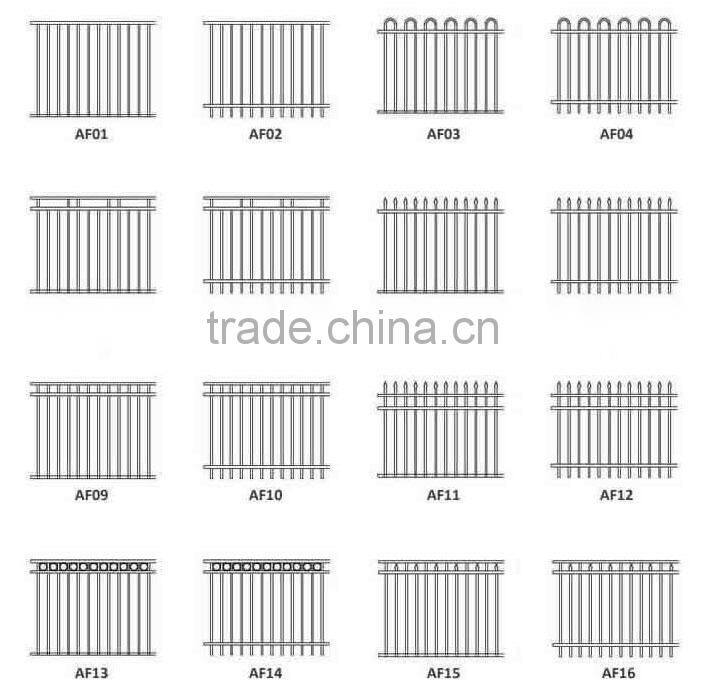 Australia hot sale gate designs with galvanize sheet / metal fence gate