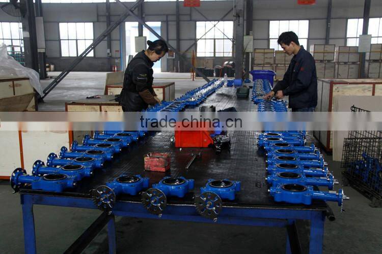 DN2250 PN80 high temperature steel butterfly valve