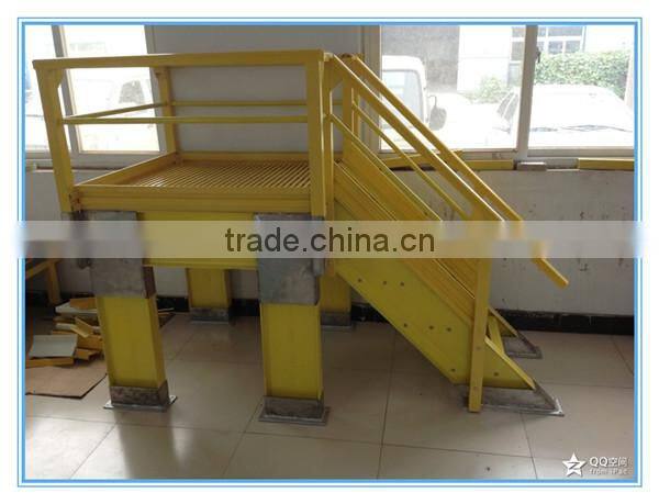 Glass fiber reinforced plastic anti-corrosion antioxidant platform ladder