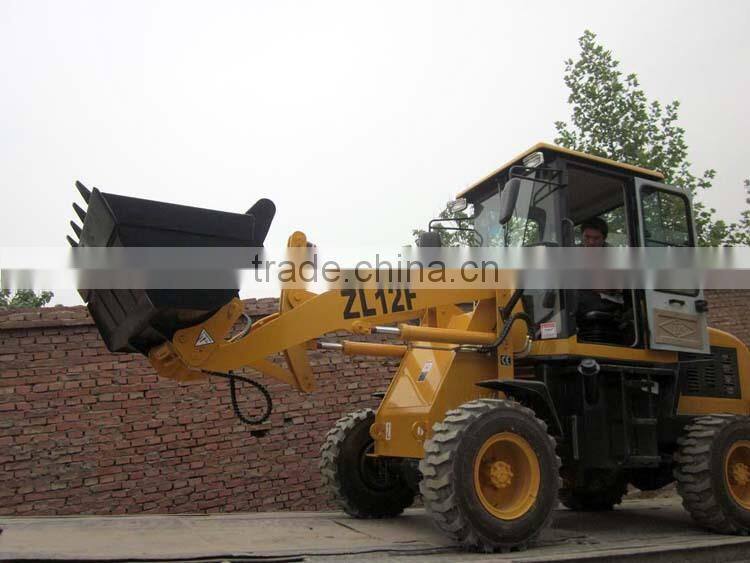 2015 High performance chinese 1.2 ton wheel loader, ZL12F, JT912