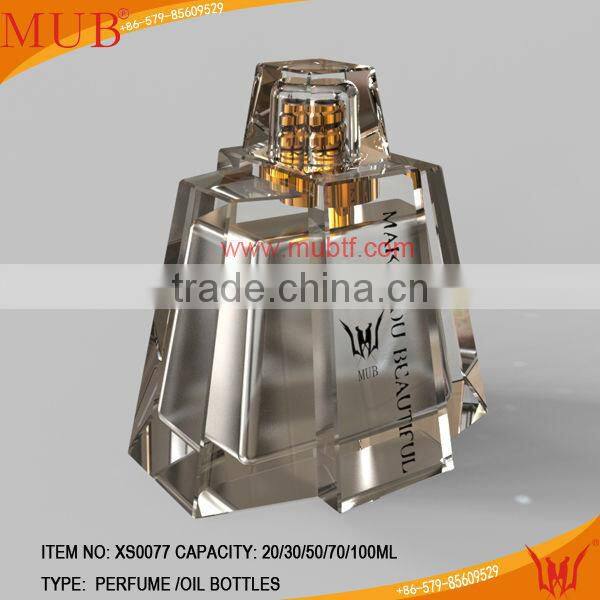 20/30/50/100ml unique shaped glass bottles, letter shaped bottles