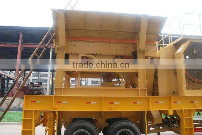 Widely used mobile jaw crusher plant with CE
