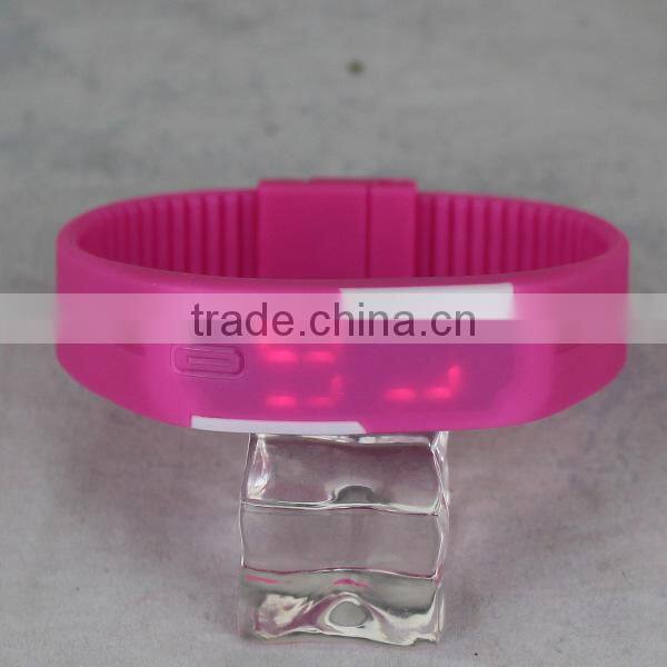 silicone digital watch silicone watch silieone led watch bracelet watch silicone bracelet with digital watch LED watch
