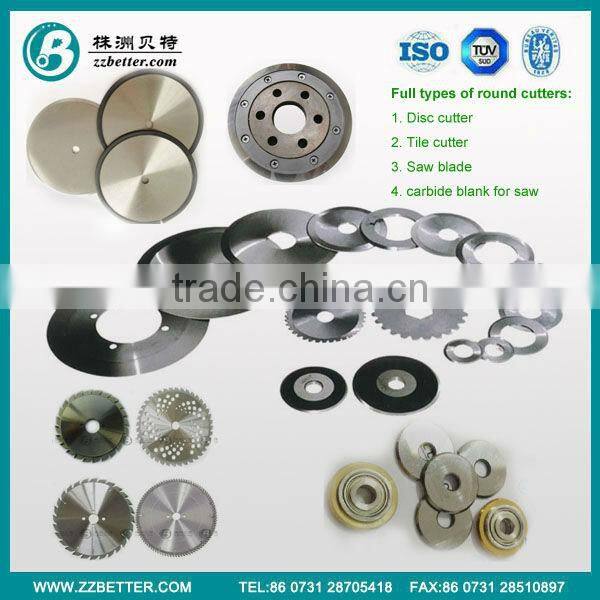All kinds of types of ceramic carbide disc cutter/ceramet disc cutter