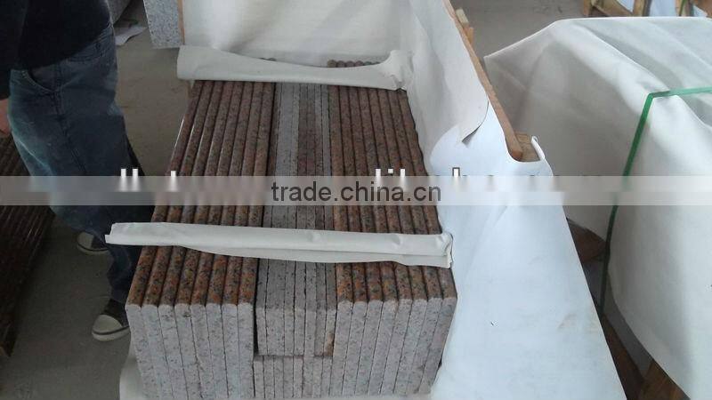 cheap good quality G562 maple red granite stairs
