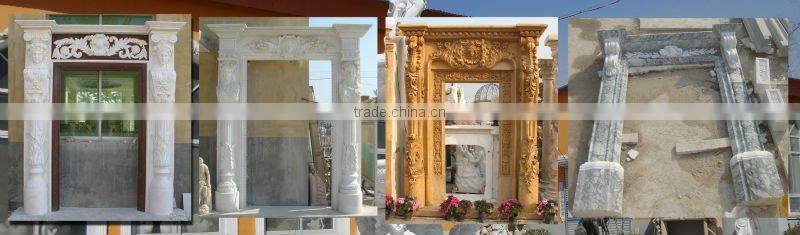 White Marble Door Surround Carving
