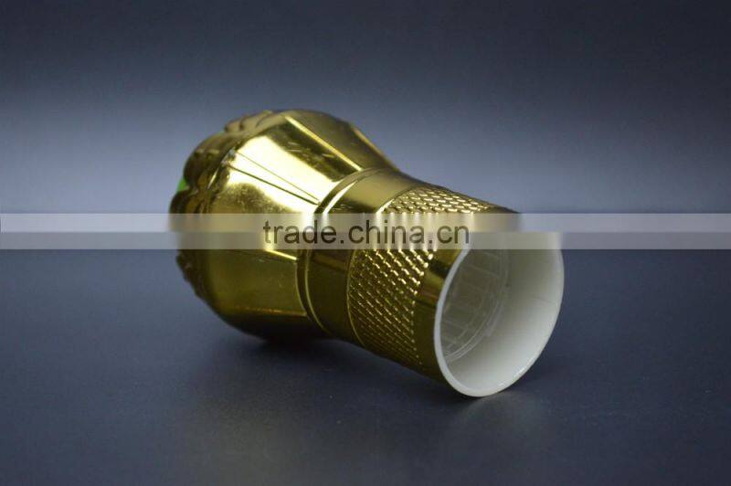 Beautiful aluminium wine bottle cap with green red bead