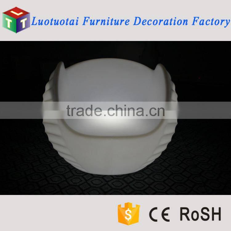 Unique design LED conch shaped sofa luminous shell LED sofa for sale
