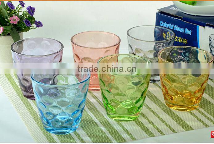 New crystal colored industries glassware