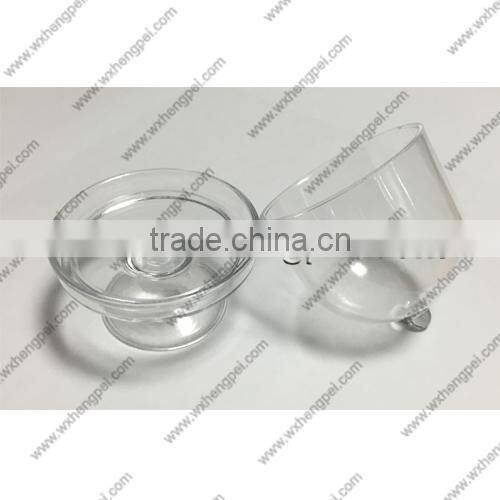 Cleverish portable cute transparent cake plate plastic storage jewelry wedding box kit