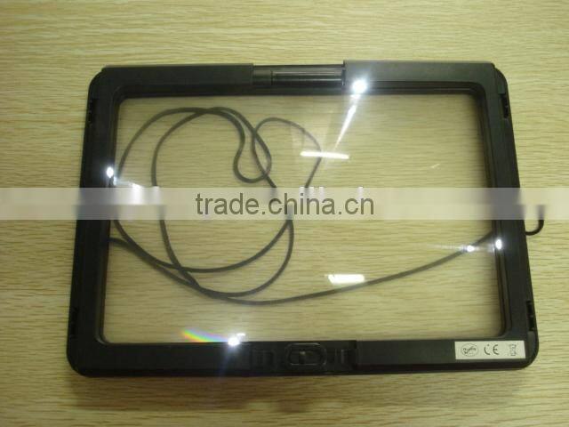 Hands-Free Page Magnifier for Reading with LED Lights/Lighted stand Magnifier/Reading Magnifier With Light