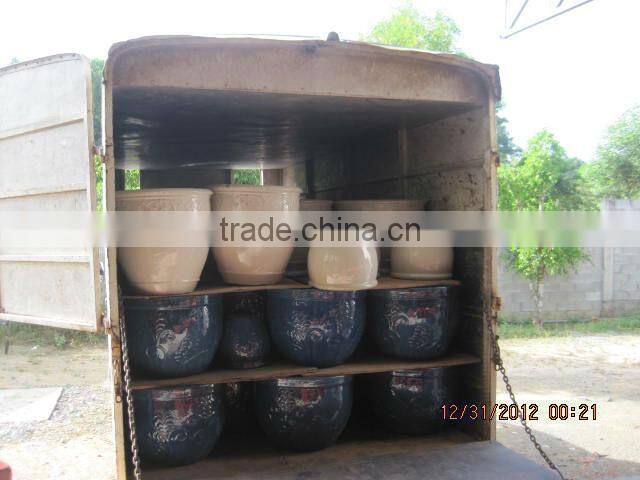 Indoor ceramic glazed planter pottery pots