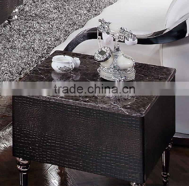 modern design side/corner tables furniture with high end stainless steel legs