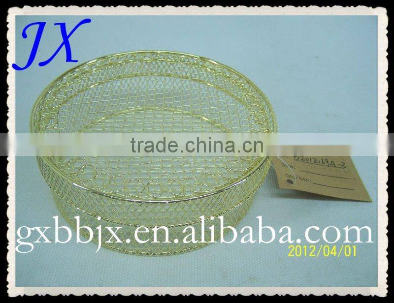 Gold and silver wire wedding decorative gift box