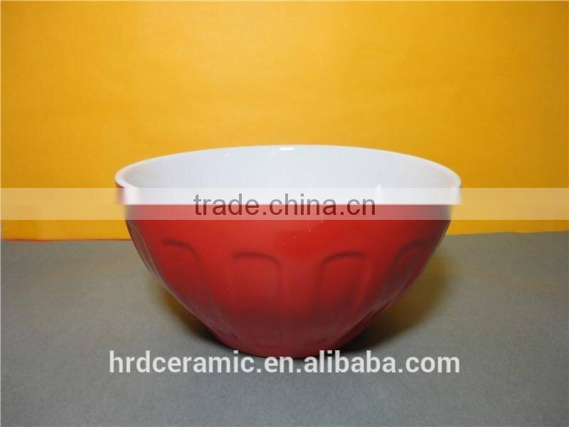 Fun White Modern Ceramic glazed bowl / Decorative Bowl