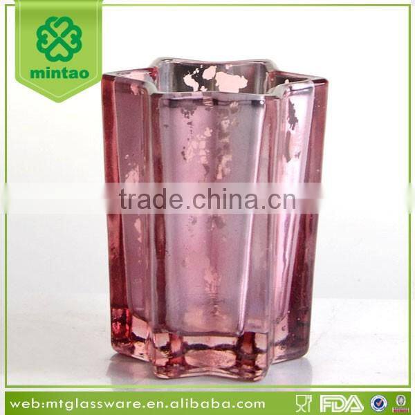 Holiday Use Purple Star Candle Holder , Cheap Home Shining Star CandleStick