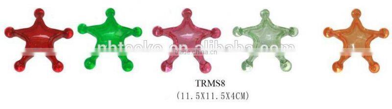 Promotional plastic manual massager