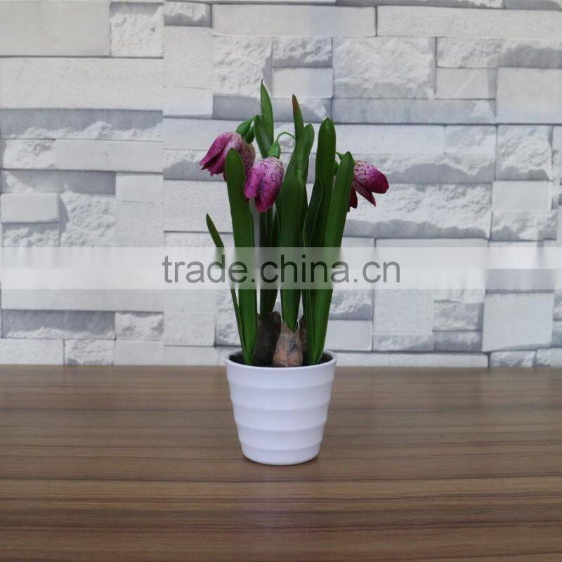Table artificial mini saussurea flower bonsai for home and commercial decoration
