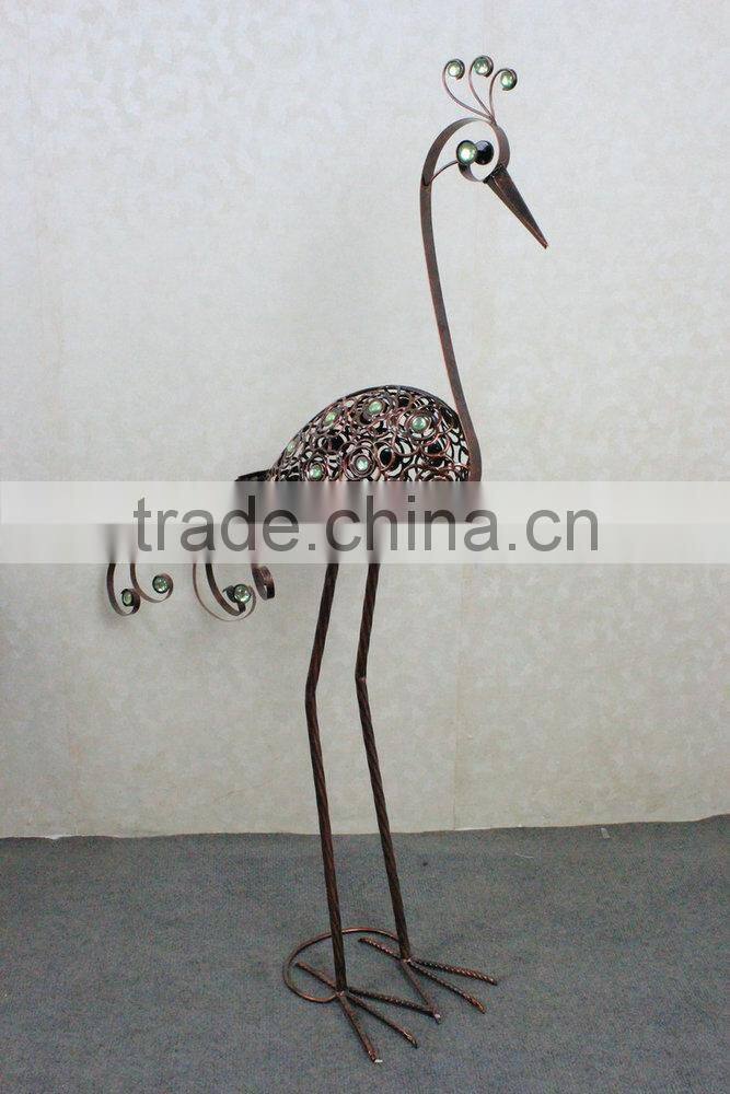 Metal peacock garden decoration