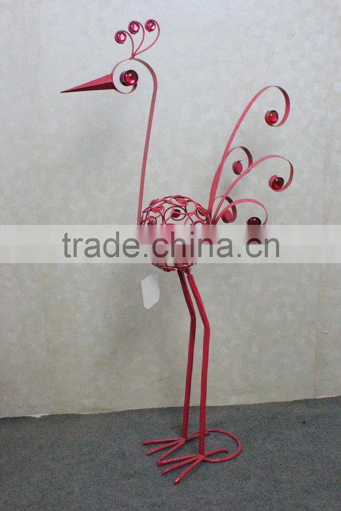 Metal peacock garden decoration