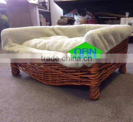 Cheap handmade wicker pet bed wicker dog bed