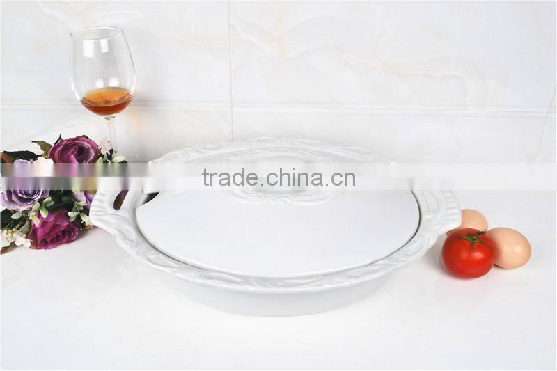 15" ceramic oval cook comal