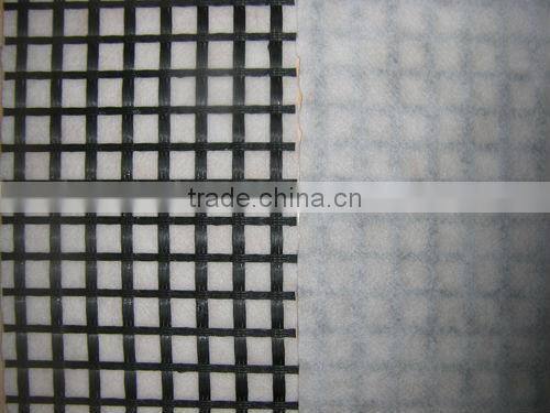 Fiberglass geogrid composite geotextile