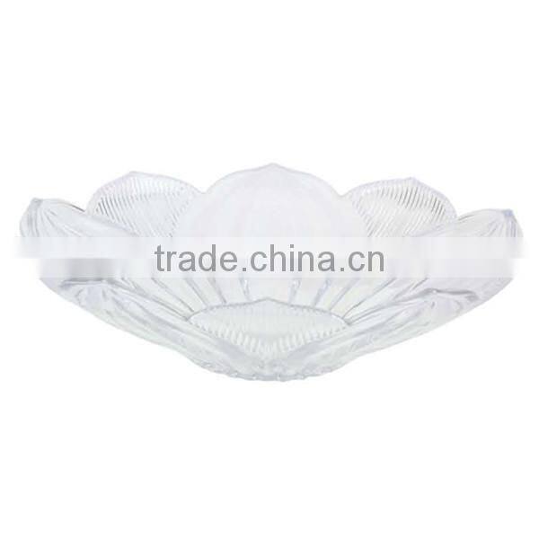 Lotus flower shape ashtray/ Newest design hotel glass centerpiece crystal salad plate/fruit plate/candy plate BHL-P21 Hot sale!