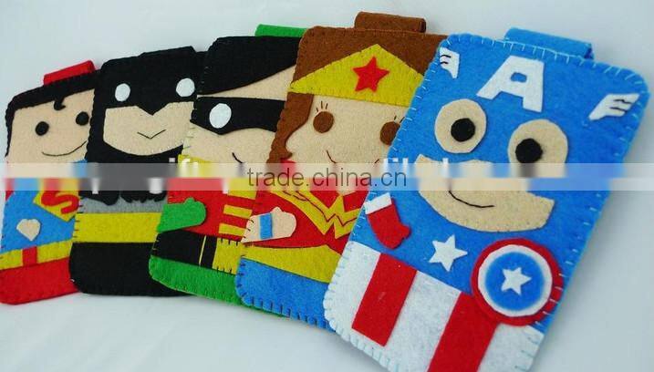 2017 hot new products alibaba website china supplier wholesale felt cell mobile phone bag case for lovers couple made in china