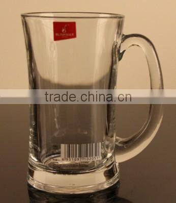 2016 new gift big capacity glass mug with customized logo