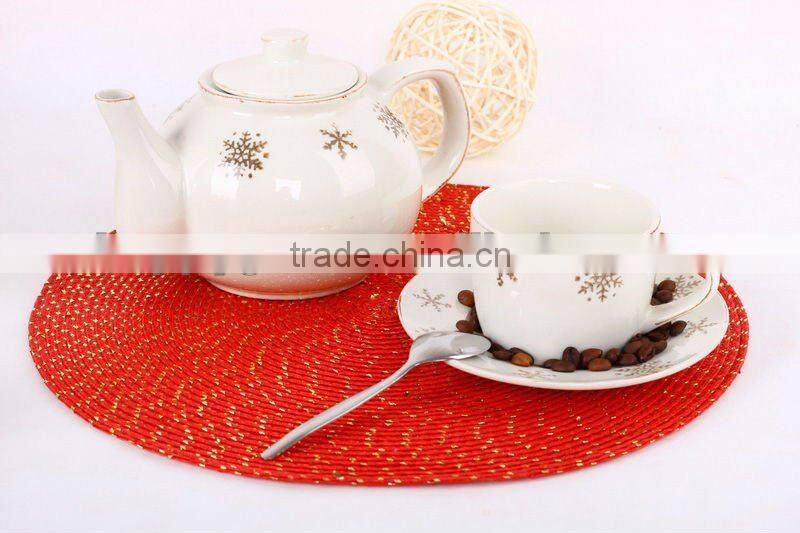 pet placemat for christmas dinner set/round placemat