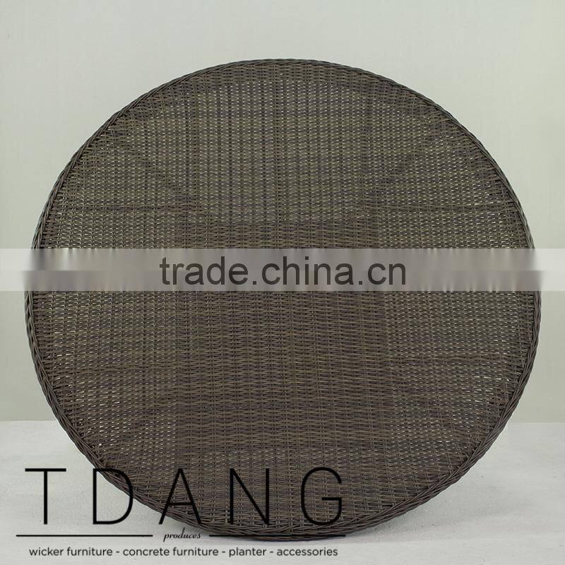 Key West Wicker Dining Table- Outdoor Rattan Round Dining Table