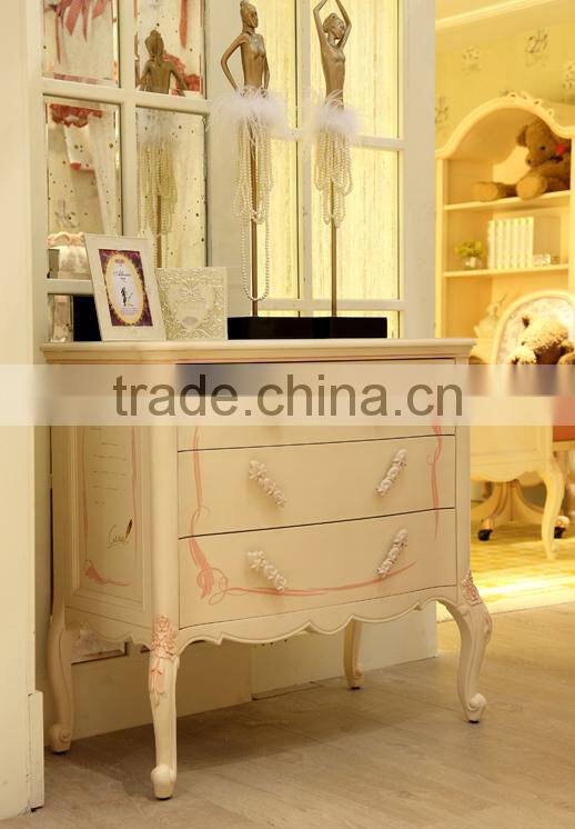 BISINI new arrival vintage handmade 3 small drawer filling wood cabinet - BF07-70355CD