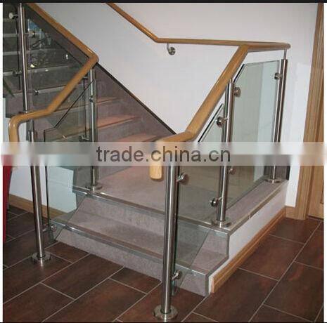 Stainless Steel and Timber Handrail for Interior and Exterior Stairs