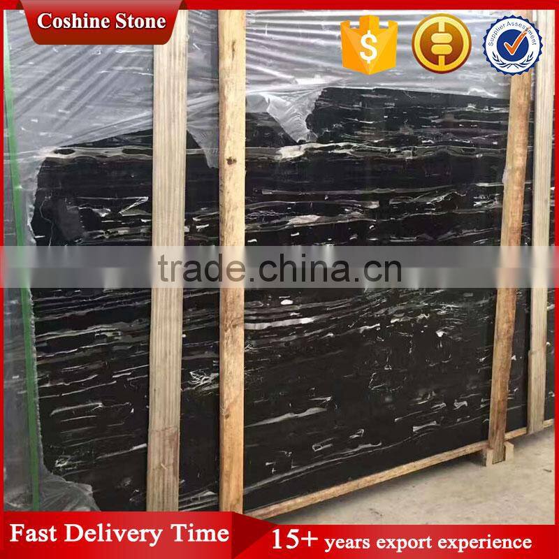 Cheap polished silver dragon black marble match wall floor tile design price