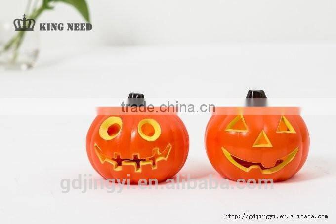 wholesale plastic acrylic Halloween led light artificial pumpkins to decoration