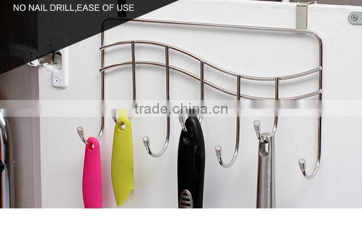 Hooks for clothes hanger stainless steel hanging hook for door cabinet storage