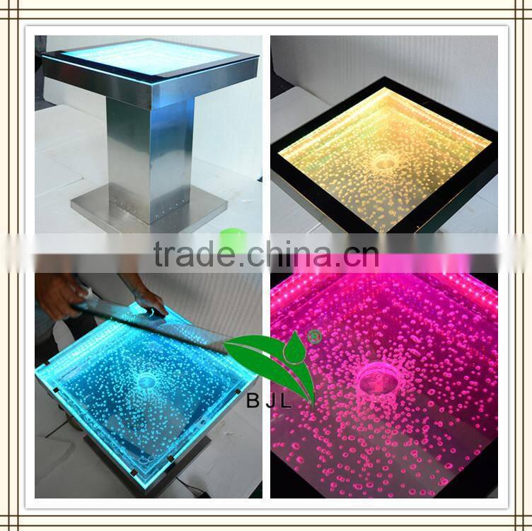 hot sale LED illumination glowing bar table cocktail table with remote controller
