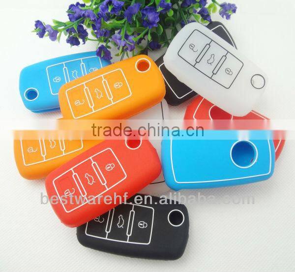 Fashion 2010 2013 Fob smart Volkswagen 3 buttons EOS,Loungyee,car key cover jackets.remote key cover case