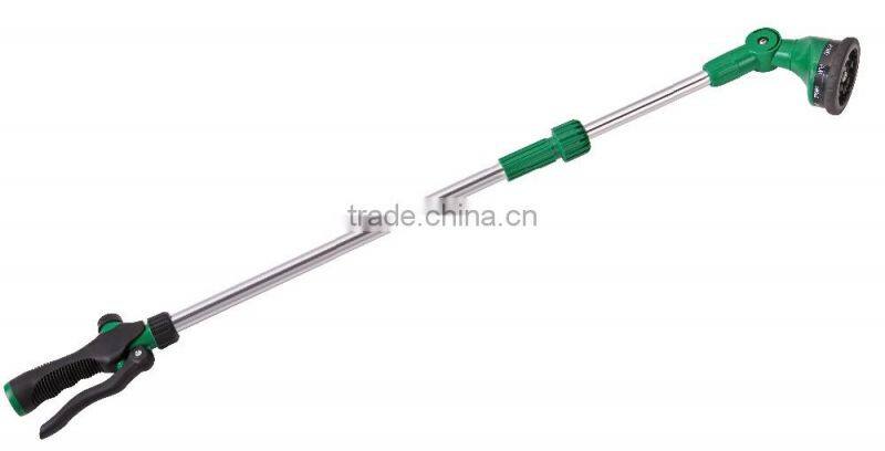 Telescopic Aluminum Pole Thumb Control Garden Water Spray Wand