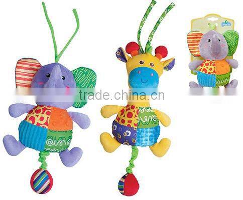 shaking animal play fun stuffed creative plush doll for kid with EN71